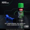 D_889578-MCO108484187525_032026-O.jpg Kit Limpieza Cadena Moto Bici Lubricante Crc 220 Ml Cepillo