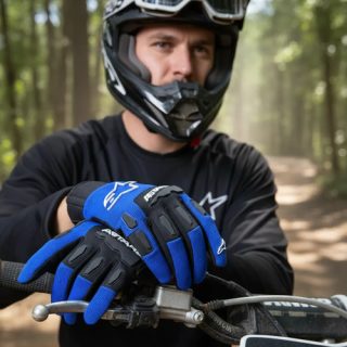 Guantes Moto Alpinestar Bore Full Motocroos Bici Tactil Semi