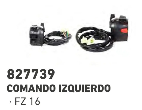 D_892281-MCO50892133622_072022-O.jpg Comando Izquierdo Yamaha Fz 16 Fazzer Calidad Original