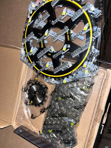 Kit Arrastre Suzuki Dr150 Cadena Reforzada Gris