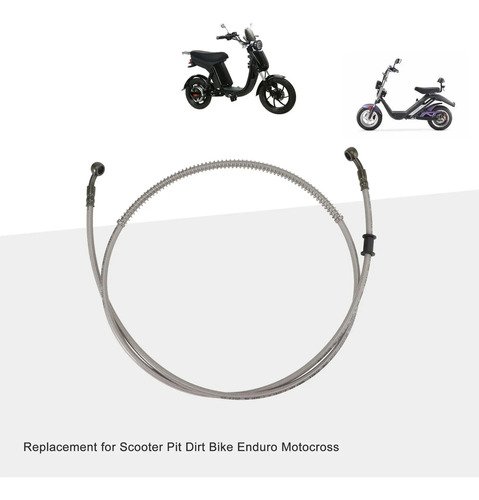 D_901673-MCO73584778891_122023-O.jpg Manguera De Freno Blindada Latiguillo Moto Universal 125 Cm