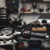 Espejos Para Moto Cafe Racer Punta Diamante Carbono
