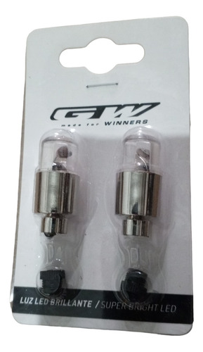 Luz Bicicleta Moto Carro Led Rueda Llanta Valvula Multicolor