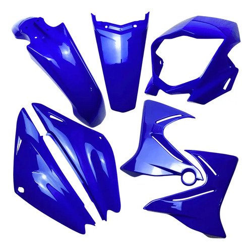 Kit Tapas Xtz 125 Guardabarro, Carenaje Cola Completo 7p