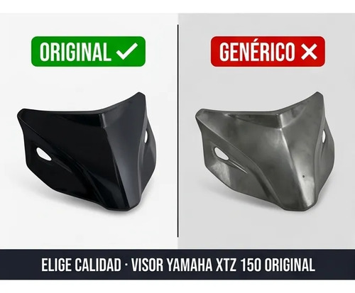 D_914312-MCO111403225286_052026-O.jpg Visor Yamaha Xtz 150 Modelo Nuevo Delantero Repuesto