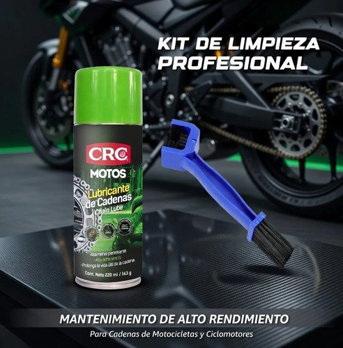 D_919362-MCO108481429305_032026-O.jpg Limpiador Lubricante Cadena Bicicleta Moto Cepillo 3 En 1