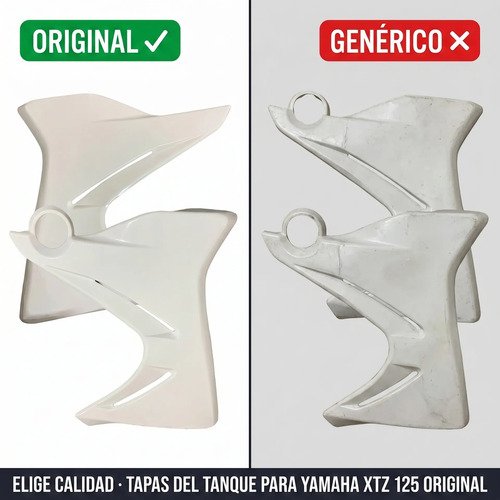 Tapas Laterales Tanque Yamaha Xtz 125 Juego Completo