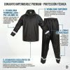 Impermeable Moto Traje Lluvia Motociclista Siliconado Unisex