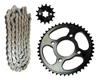 Kit Arrastre Plato Y Piñón Pulsar 135 45/14t 125+ St Acerado