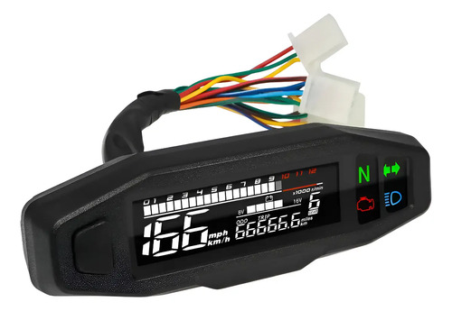 Tacómetro Velocimetro Digital Universal Para Moto Con Sensor