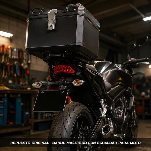 D_939030-MCO112013414028_062026-O.jpg Baul Maletero Moto 55 Litros Con Espaldar Universal Negro