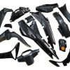 Kit Carenado Tapas Completo Honda C100 Wave I Negro 19 Pieza