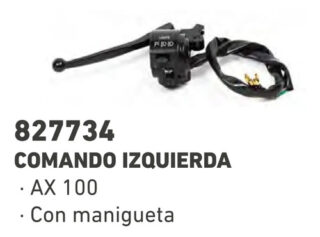 Comando Izquierdo Ax 100 Con Manigueta Calidad Original