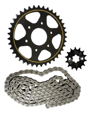 Kit Arrastre Suzuki Dr150 Cadena Reforzada Gris
