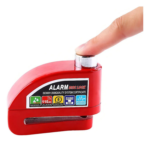 D_947807-MLA92327972834_092025-O.jpg Candado Alarma Moto Bicicleta 110dB Impermeable Acero LK603