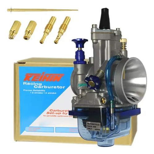 Carburador Cortina Plana Universal Para Adaptar 28 Mm Azul