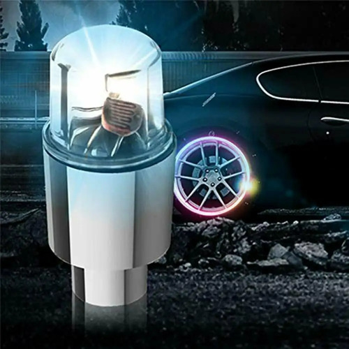 Luz Bicicleta Moto Carro Led Rueda Llanta Valvula Multicolor