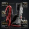 D_952135-MCO111765311719_052026-O.jpg Botas Impermeables Moto Venus Racing Reflectivo Caucho