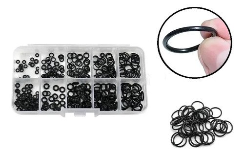 Kit Oring 225 Piezas Anillos Sellado Goma Nitrilo