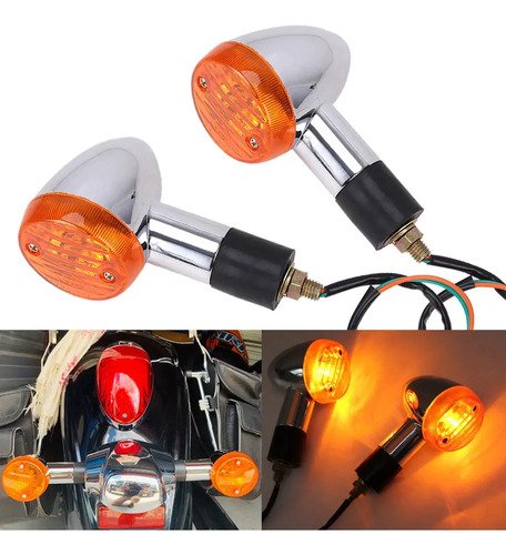 Direccionales Suzuki Gn 125 Nova Cromados