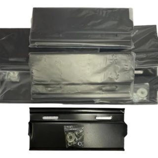 Portaplaca Metalico Negro Moto Universal