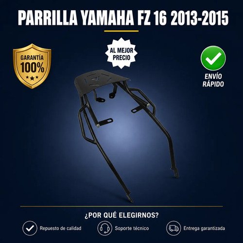 D_971749-MCO113406023693_062026-O.jpg Parrilla Yamaha Fz 160 2013 2014 2015 Base Maletero Acero