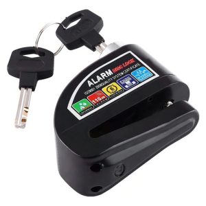 Candado Alarma Moto Bicicleta 110dB Impermeable Acero LK603