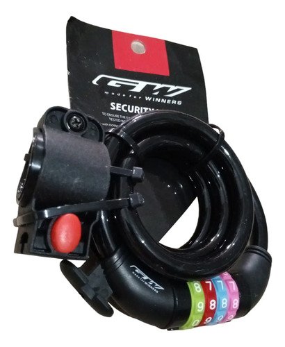 Candado Bicicleta Moto Clave Gw Guaya Acero 100 Cm
