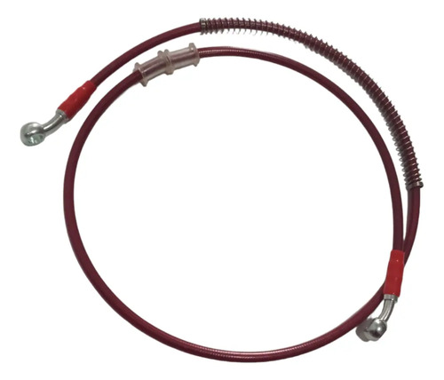 D_983255-MCO70776916563_072023-O.jpg Manguera De Freno Blindada O Latiguillo Moto 125cm Rojo