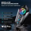 Intercomunicador Bluetooh Casco Y12pro Audifonos Para Moto