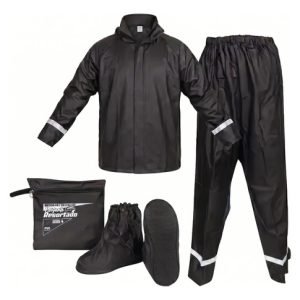 Impermeable Moto Traje Lluvia Motociclista Zapato Antidesliz