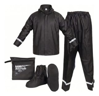Impermeable Moto Traje Lluvia Motociclista Zapato Antidesliz
