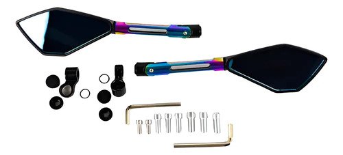 D_984854-MCO99145303866_112025-O.jpg Espejos Moto Lujo Tipo Rizoma 5 Puntas Universales Tornasol