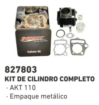 Kit Cilindro Completo Akt 110 Actv Wave Unik 110 Premium