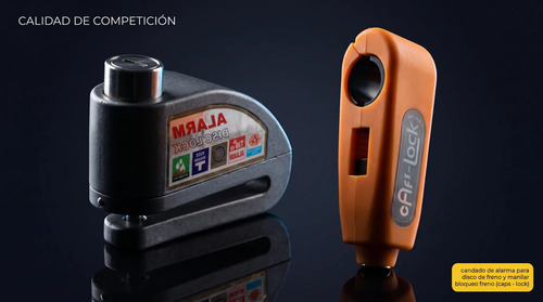 Candado Moto Bici Alarma Disco Seguro Manilar Antirrobo