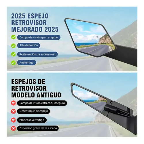 Retrovisores Espejos Aleron Naked Max Universales Lujo Moto