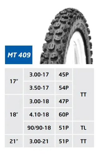 D_998974-MCO48055698597_102021-O.jpg Llanta Para Motocicleta 410/18 Tt Mt409 Taco Tras Dt Xtz Ybr