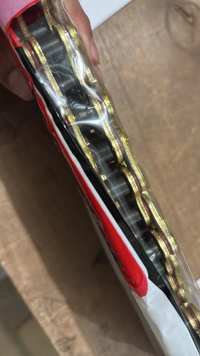 Cadena Moto 525x120l Oring Reforzada Dorada