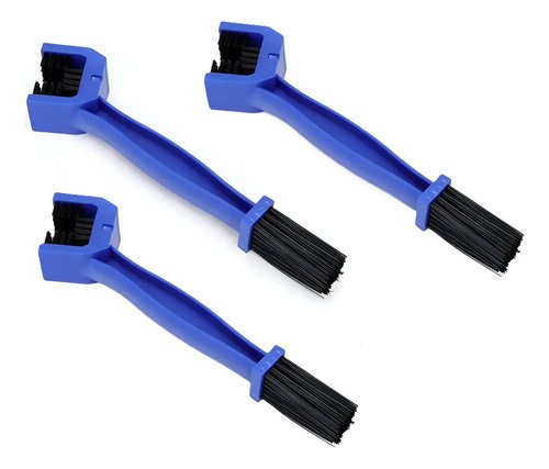 3 Cepillos Limpiador Cadena Moto Cerdas Gruesas