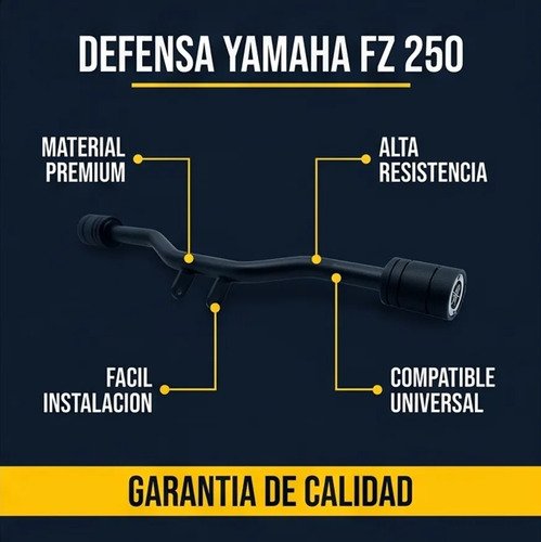 D_672302-MCO116964069822_092026-O.jpg Defensa Slider Para Yamaha Fz 250 Fz25 Protección Anticaida