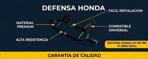 D_928450-MCO116996485336_102026-O.jpg Defensa Slider Honda Xr150 Xr190l Aleron Modelo 2014 - 2024