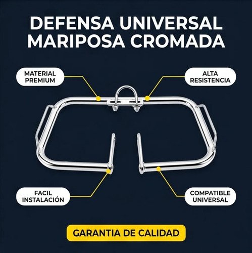 D_966218-MCO117003704162_102026-O.jpg Defensa Universal Cromada Gn 125 Gs Ax 100-4 Nkd Rx Libero